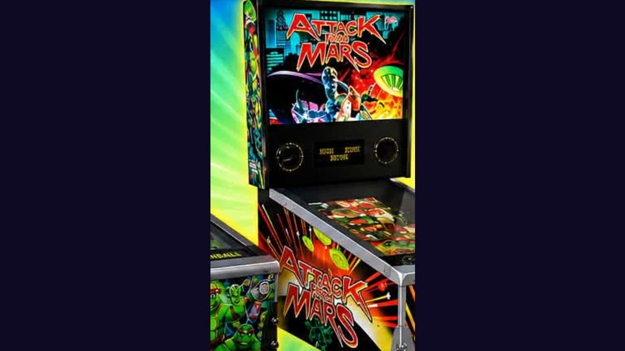 Attack From Mars Pinball arcade marquee