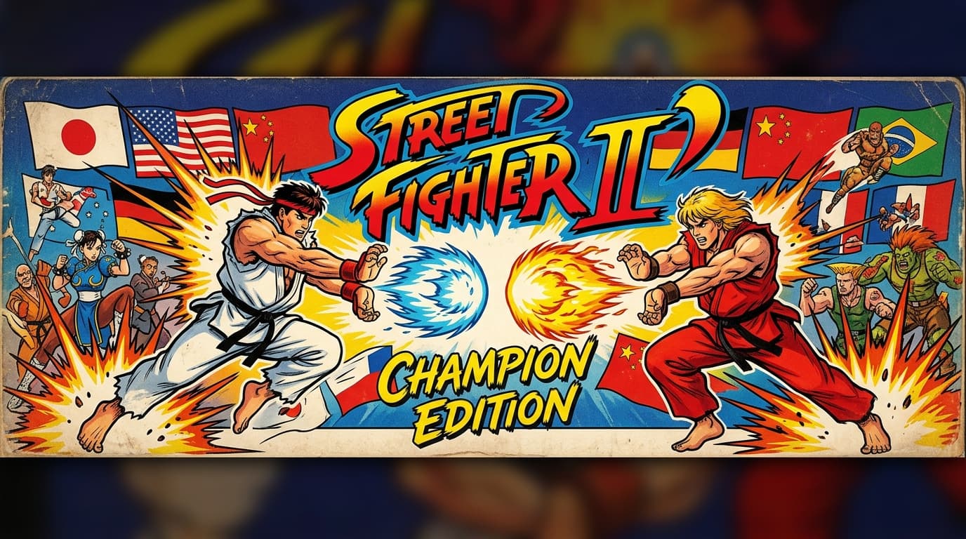 Street Fighter Championship Edition arcade marquee